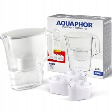 Aquaphor Dzbanek filtrujący Aquaphor Time 2,5 l + 1 uložak, bijeli