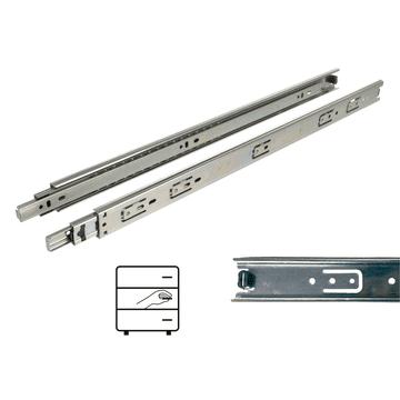 Coriex H35 klizač s kugličnim ležajem, puni izvlačenje 500 mm 25 kg NB35