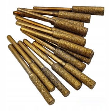 FALON-TECH Turpije za oštrenje lanca za bušilicu 4-5,5 mm 15 kom Falon-Tech