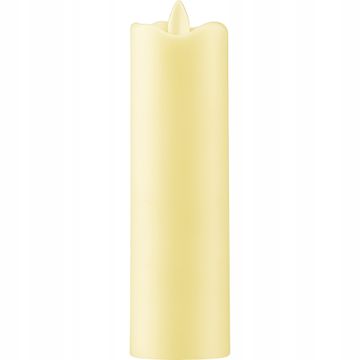 LED svijeća s pokretnim plamenom 18 cm krem, VERGIONIC
