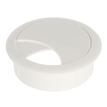 Okrugla kabelska ušica 60 mm bijela plastika H20 Riex EK62