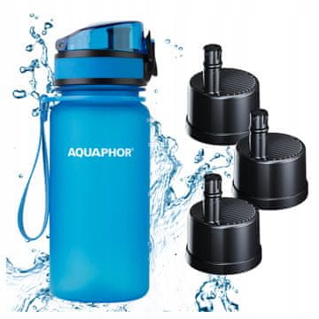 Aquaphor Boca filtrirajuća s filterom AQUAPHOR CITY 350 ml plava + 3 uloška