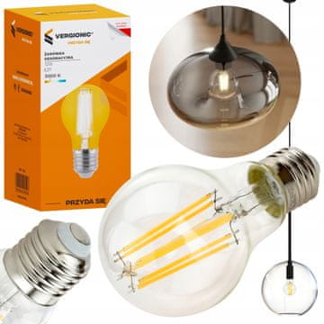 Vergionic Dekorativna LED žarulja E27 12W 3000K prozirna