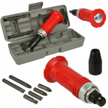 Silver Tools Udarni odvijač pobijak 1/2" sa 6 nastavaka, set S10870