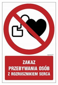 GC039 Zabrana za osobe s pacemakerima