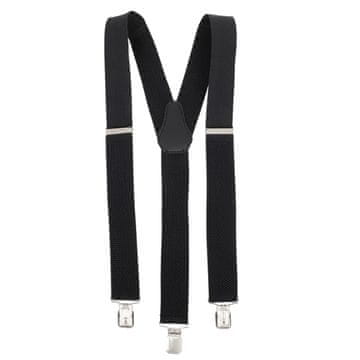 TOPGAL Strong Suspenders 3,5 cm Y Debeli šavovi Crni