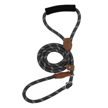 Povodac za psa, prsten, crni, podesivi, 130 cm D