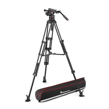 Manfrotto Twin Alu komplet s glavom 612, srednje topljivom