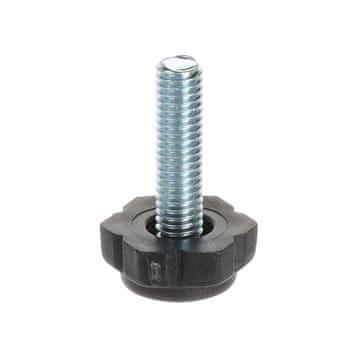 Riex GA12 Podesiva noga na vijak D17, M6x22, crna