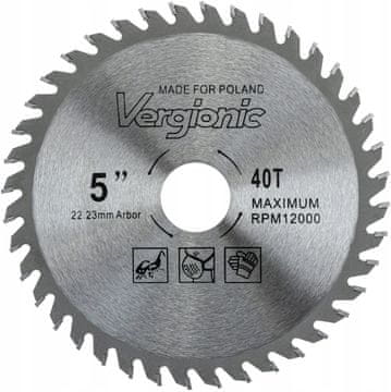 Vergionic WIDIA LIST PILE ZA DRVO 125X 22.2 40T