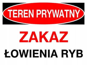 ZI-52 - ZNAK - privatni posjed, zabranjen ribolov