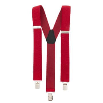 TOPGAL Strong Suspenders 3,5 cm Y Debeli šav Crveni