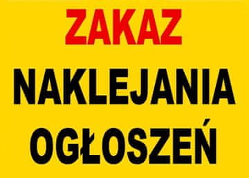 ZI-30 PLOČA S NATPISOM - zabrana lijepljenja oglasa