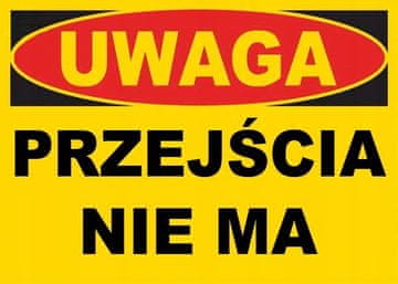 BTO-8 - ZNAK - GRAĐEVINSKA PLOČA - zabranjen prijelaz