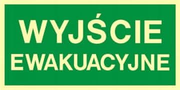 ZE-01 - Natpisna ploča IZLAZ U SLUČAJU NUŽDE OHS ploča