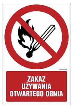 GC037 Zabrana upotrebe otvorenog plamena 150x225