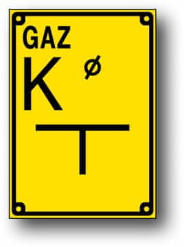 TODG-7 K PVC oznaka za orijentaciju ventila