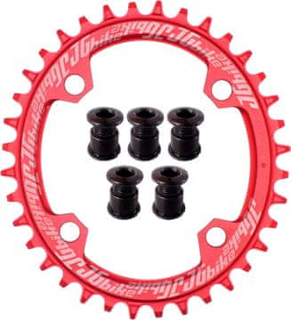 Crveni prednji lančanik za bicikl 104 mm 38T MTB