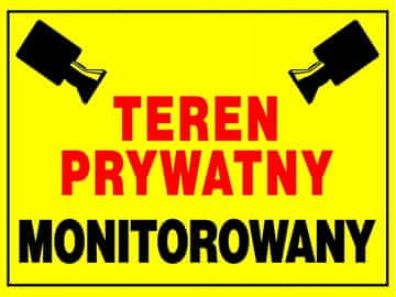 Natpisna ploča ZI-51 NADZIRANI PRIVATNI PROSTOR