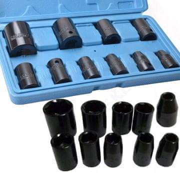 UDARNI NASTAVCI 1/2'' KLJUČEVI 8-27 mm SET 10 kom