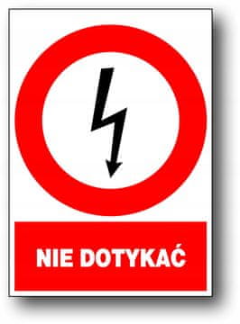 ZEZ/A-5 električni znak PLOČICA NE DIRATI