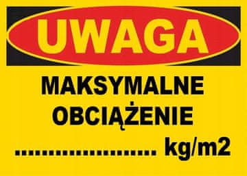 BTO-30 - ZNAK - PLOČA - Maksimalno opterećenje