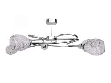 GH Stropna lampa 5xE27 CVIJET SREBRNA