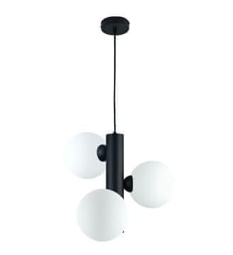 GH Viseća lampa 3xE27 CIJEV CRNO/BIJELA