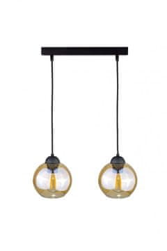 GH Viseća lampa 2xE27 JANTARNO CRNA