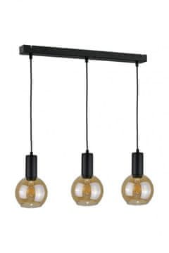 GH Viseća lampa 3xE27 JANTAR CRNA