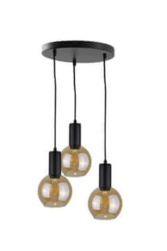 GH Viseća lampa 3xE27 JANTAR CRNA