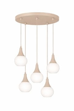 GH Viseća lampa 5xE27 Lacrim Latte