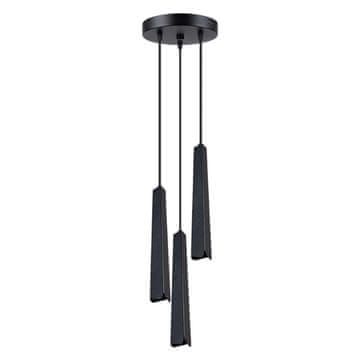 Sollux PRYSM 3P crna viseća lampa