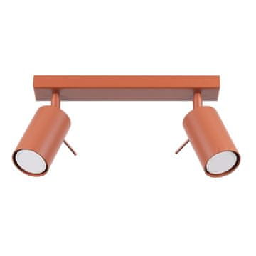 Sollux Stropna lampa RING 2, crvena oker
