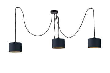 GH Viseća lampa 3xE27 FLOW CRNA DUGA