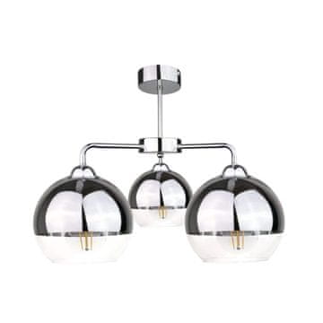GH Stropna lampa 3xE27 LEDENO SREBRNA