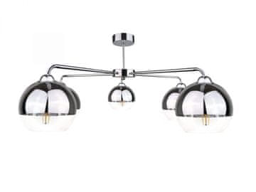 GH Stropna lampa 5xE27 LEDENO SREBRNA
