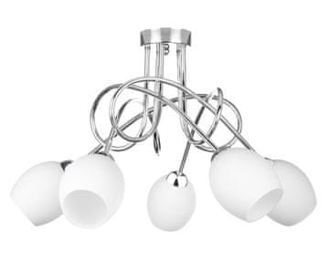 GH Stropna lampa 5xE14 TWIST BIJELA