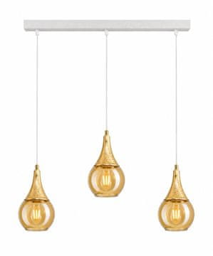 GH Viseća lampa 3xE27 LACRIMA BIJELA