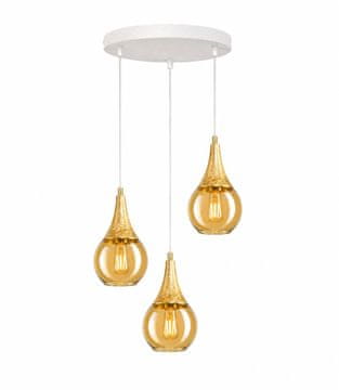 GH Viseća lampa 3xE27 LACRIMA BIJELA