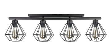 GH Stropna lampa 4xE27 FEBRIS CRNA