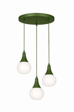 GH Viseća lampa 3xE27 Lacrima Khaki