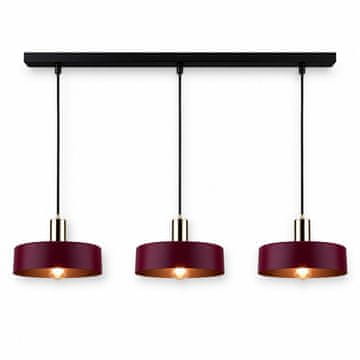 GH Viseća lampa 3xE27 Vino/Zlato