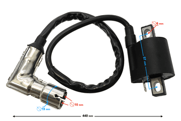 Moretti Auto antena 34 cm 5 mm adapter ANT02 AMIO-01050