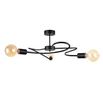 GH Stropna lampa 3xE27 FIORE CRNA
