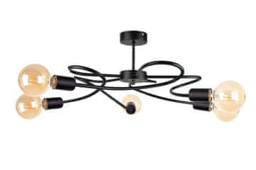 GH Stropna lampa 5xE27 FIORE CRNA