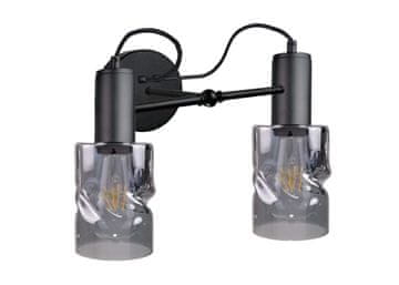 GH Zidna lampa 2xE27 INGER CRNA
