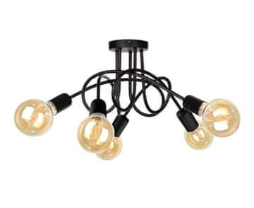 GH Stropna lampa 5xE27 RUMBA CRNA