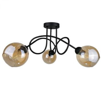 GH Stropna lampa 3xE27 VENUS CRNA