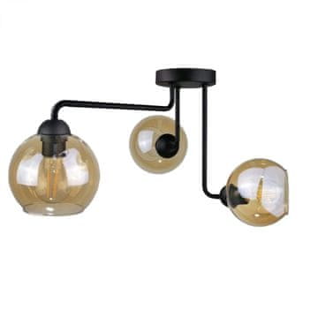 GH Stropna lampa 3xE27 MONDE CRNA
